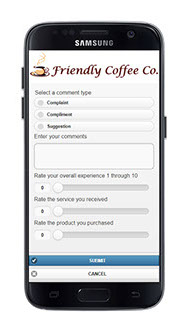 Customer Feedback with our custom comment box.  Real-time notifications with two way private conversation options.  